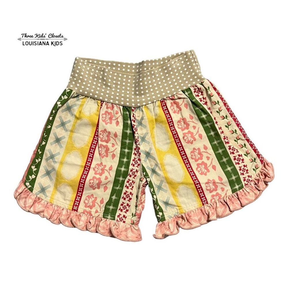 Persnickety 5Y Mixed Print Ruffle Shorts